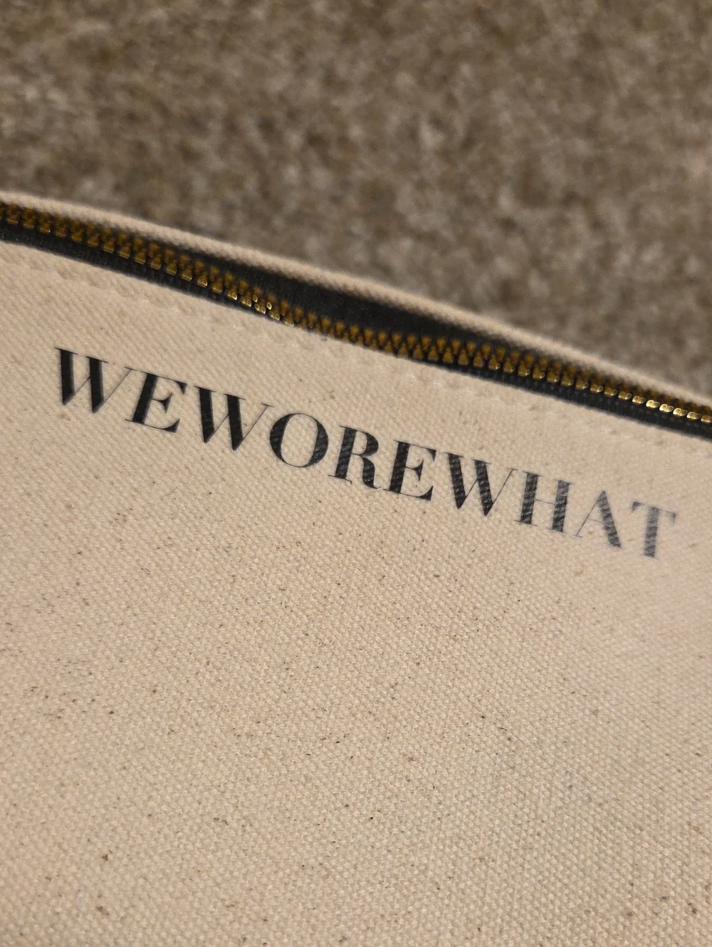 WEWOREWHAT 100% Cotton Canvas Cosmetic Bag